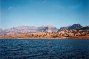 Kalsubai as seen from Bhandardara lake