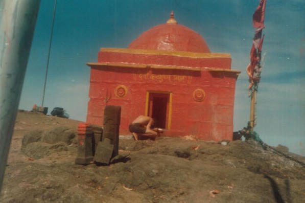 Kalsubai temple at the summit