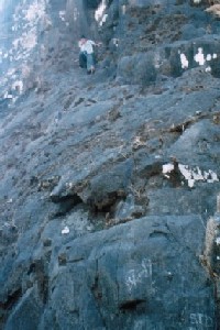 Rock patch on the way to the temple