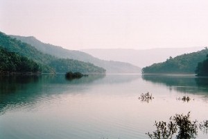 Koyna backwaters as seen from Met Indavali